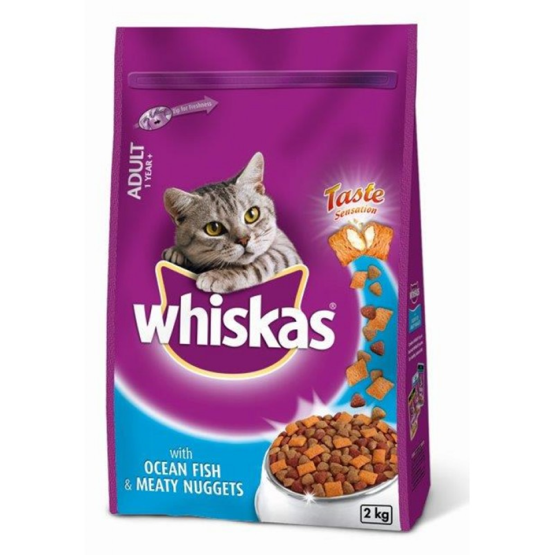 WHISKAS MEATY NUGGETS OCEAN FISH 2KG